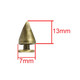 7x13mm Screw Back Metal Cone Studs (Pack of 50)